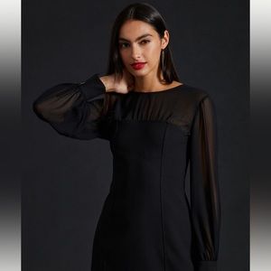 Maeve Sheer long sleeve mini dress from Anthropologie